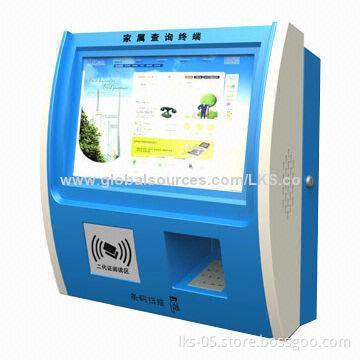Wall-mounted Kiosk with Pinpad and 17-inch Touch Screen for Self Service Payment Use